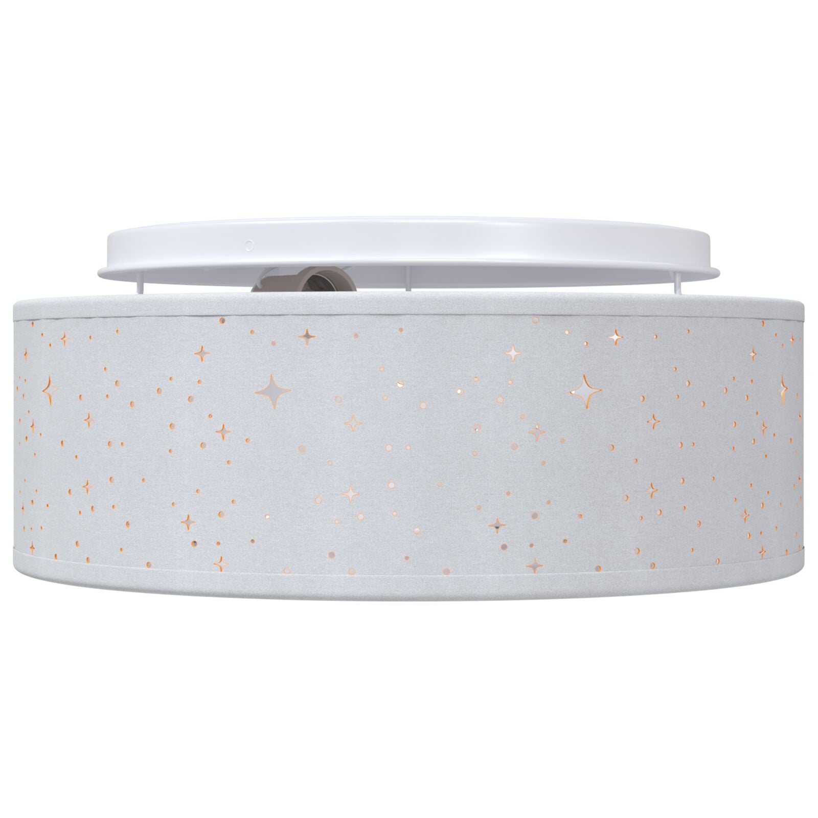 Loftlampe med Stjernet Lampskærm Grå Ø 30 cm E27