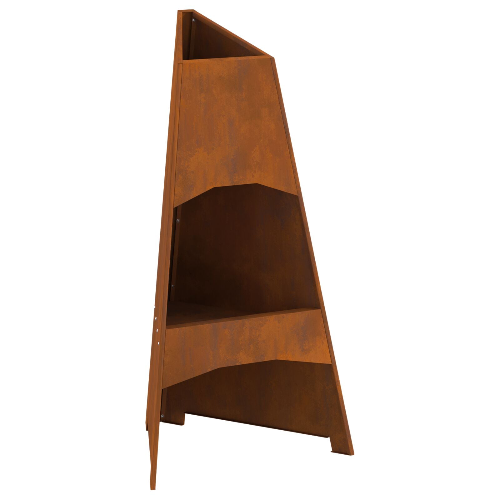 Fyrfad Pyramide 50x45x95 cm Vejrbestandigt Stål