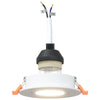 Indbyggede Spotlights 6 stk Rund GU10 Hvid Ø91 mm
