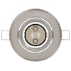 Lamper 12-Pak Sølv Metal 9 cm Indbygningslys Runde Moderne