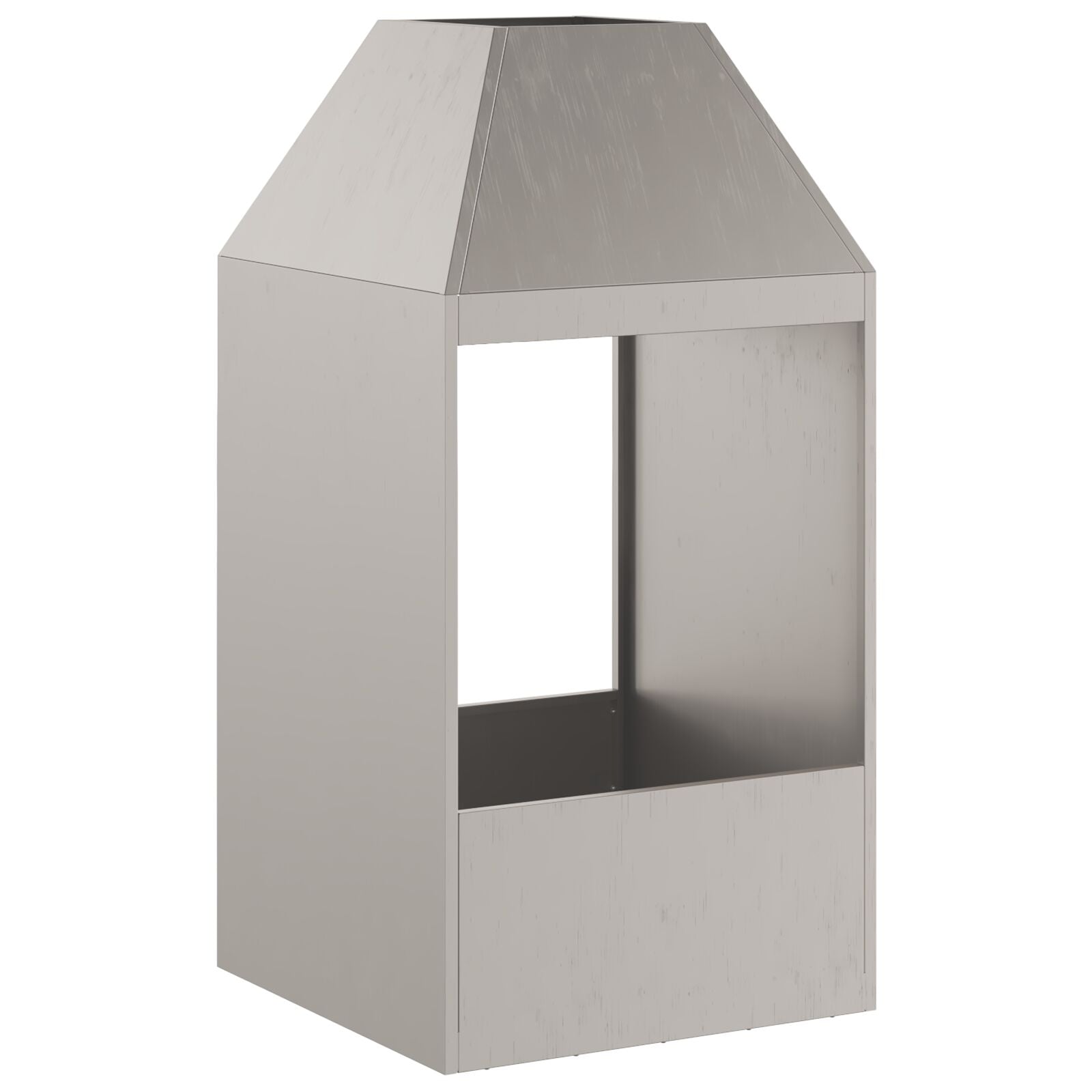 Brandovn 50x50x100 cm Vejrresistent Stål