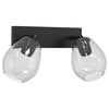 Loftlamper med justerbar glaskuppel Anthracite E27