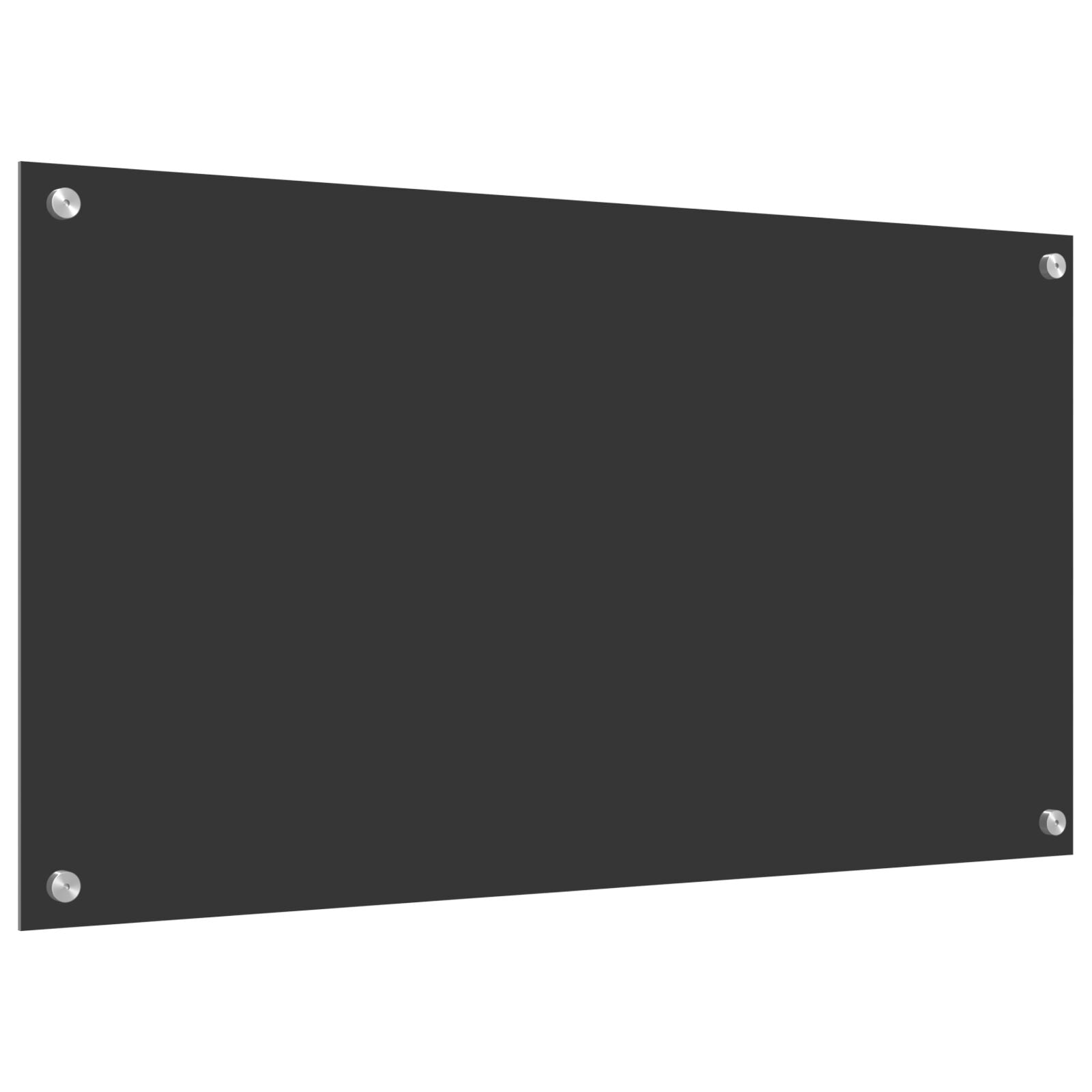 Køkken Backsplash Mørkegrå 90x50x0,6 cm Hærdet Glas