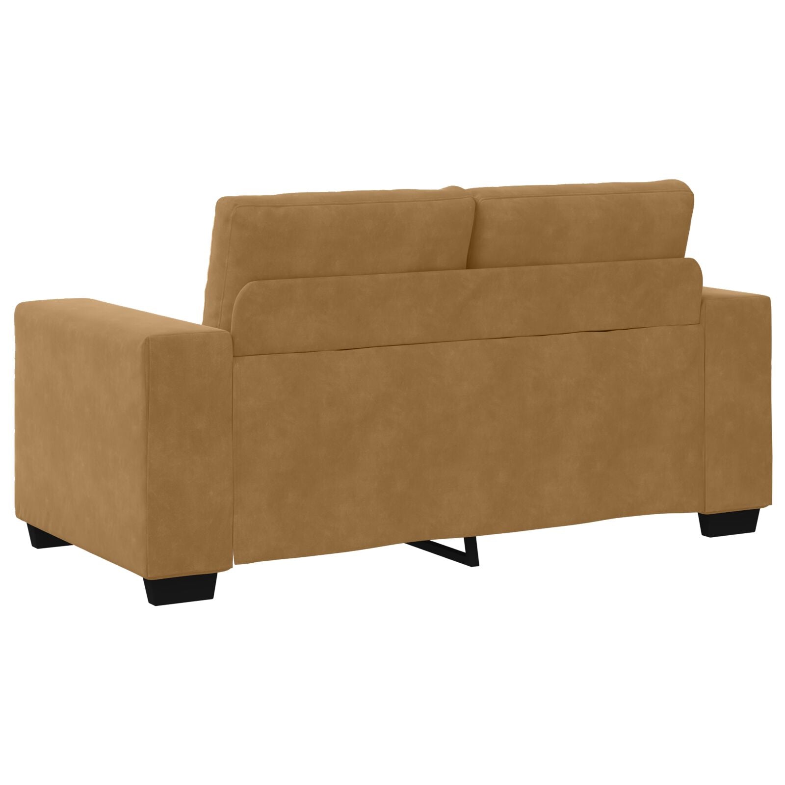 elskovssofa 120 cm fløjl brun