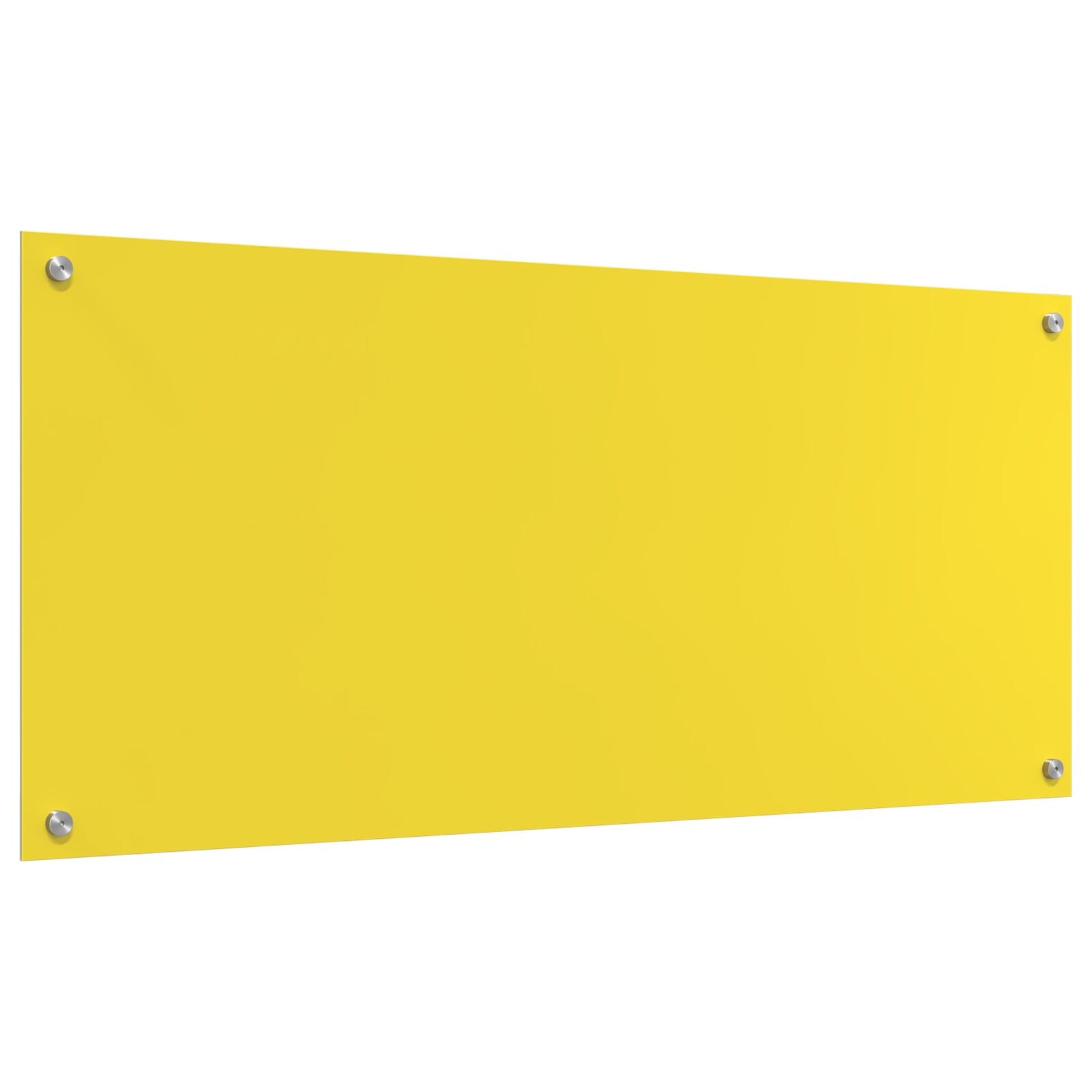 Køkken Splashback Gul 110x50x0,6 cm Hærdet Glas
