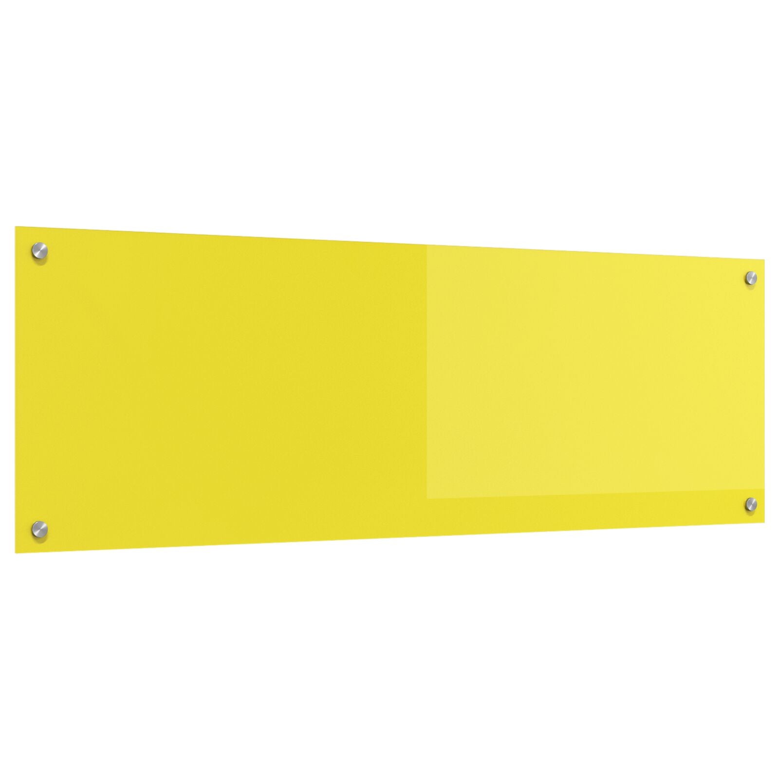 Køkken Bagplade Gul 120x40x0,6 cm Tempereret Glas
