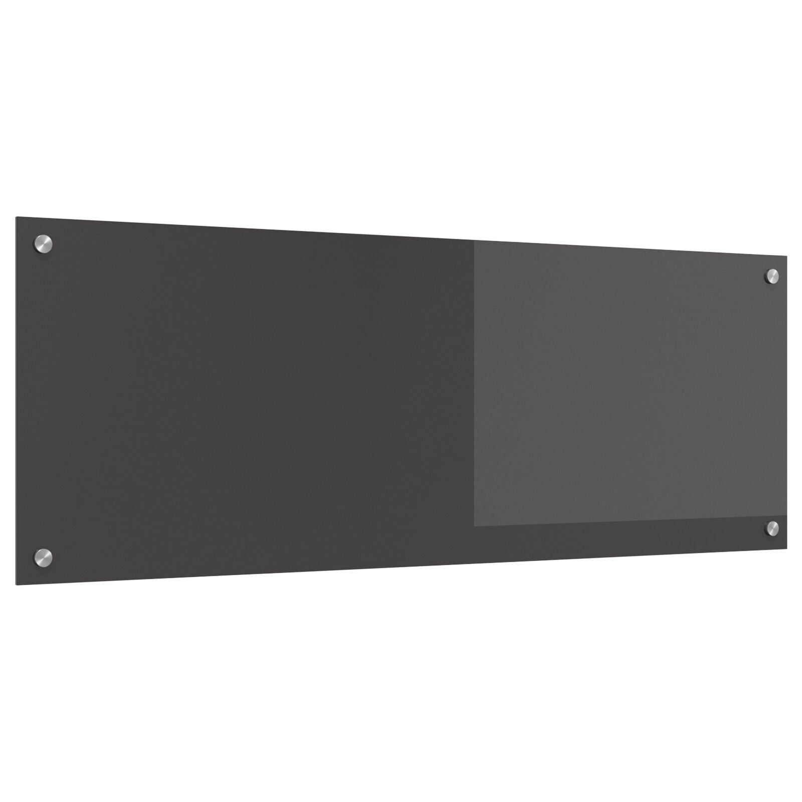 Køkken Backsplash Mørkegrå 110x40x0,6 cm Tempereret Glas