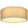 loftlamper flush mount grå Ø 30 cm stof E27