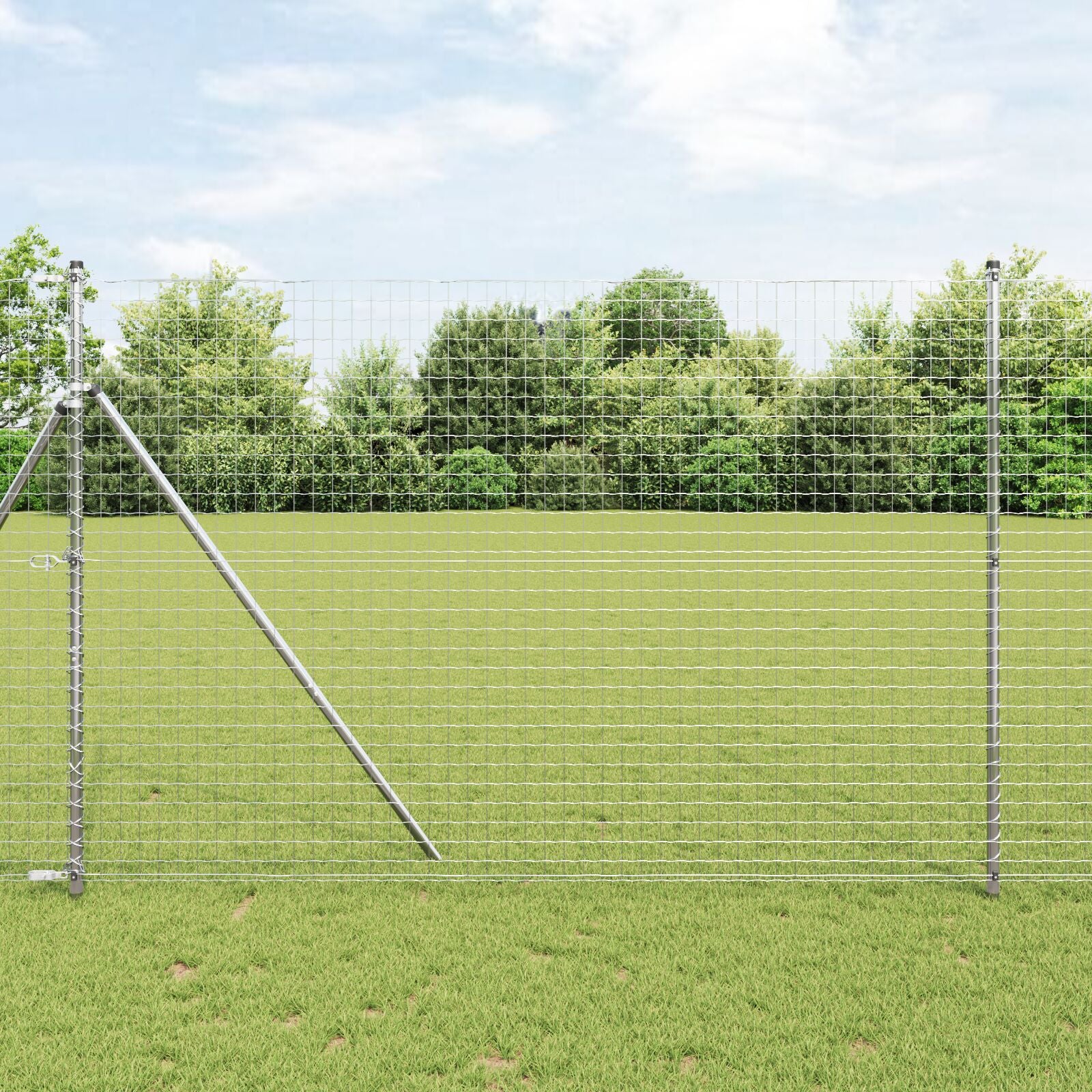 Stolper 26 stk Ø32 mm 200 cm Galvaniseret Stål