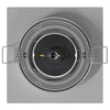 Indbygningsspotlights 12 stk Firkant GU10 Sølv 91x91 mm