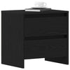 Natbord 2 stk Sort Eg 45x34x44,5 cm Konstrueret Træ