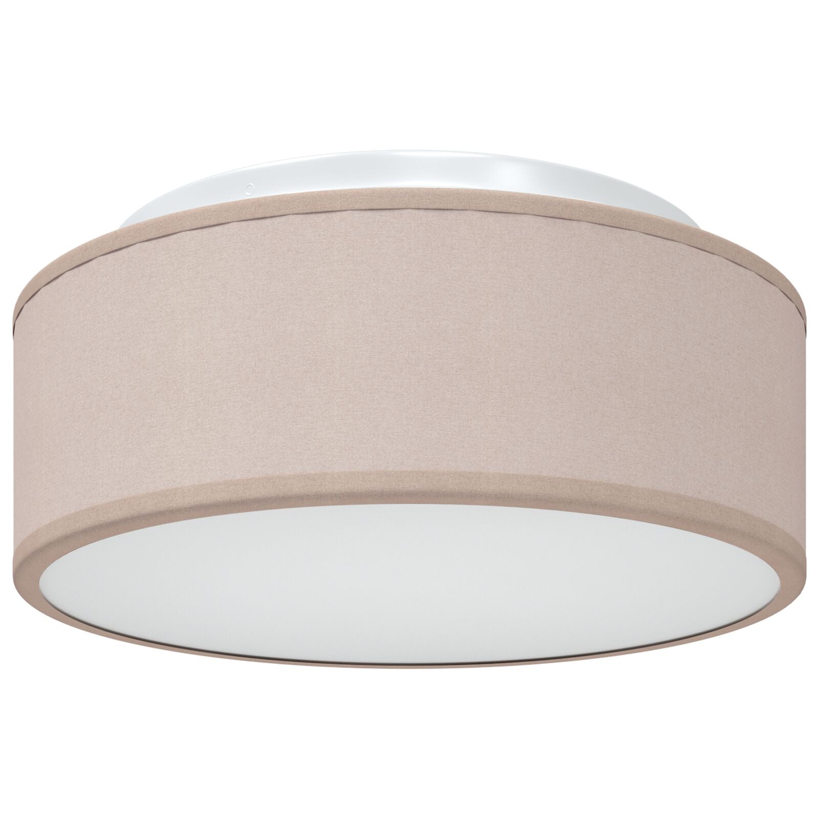 Loftlys Flush Mount Gråbrun 30 cm Stof E27