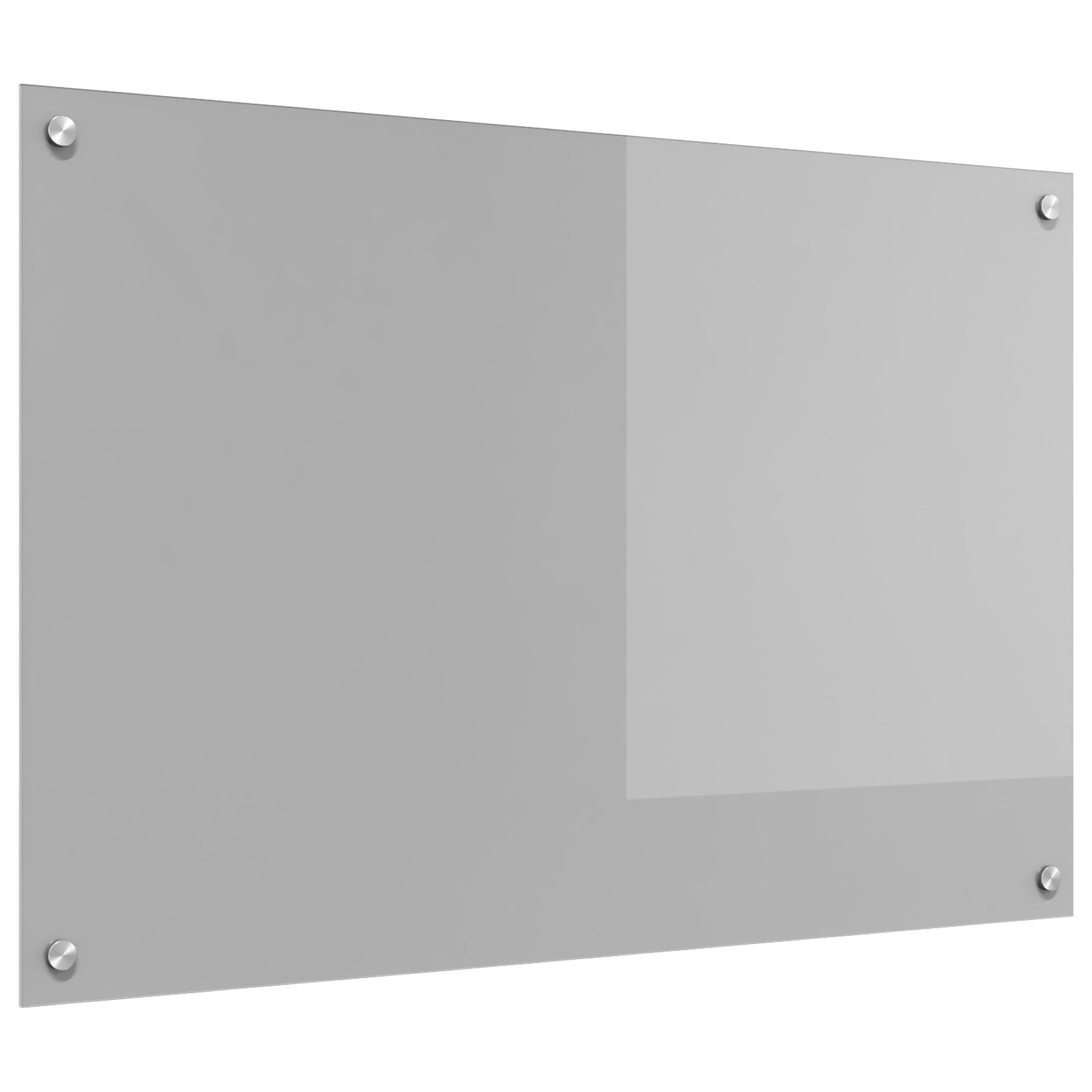 Køkken Backsplash Lysegrå 90x60x0,6 cm Hærdet Glas