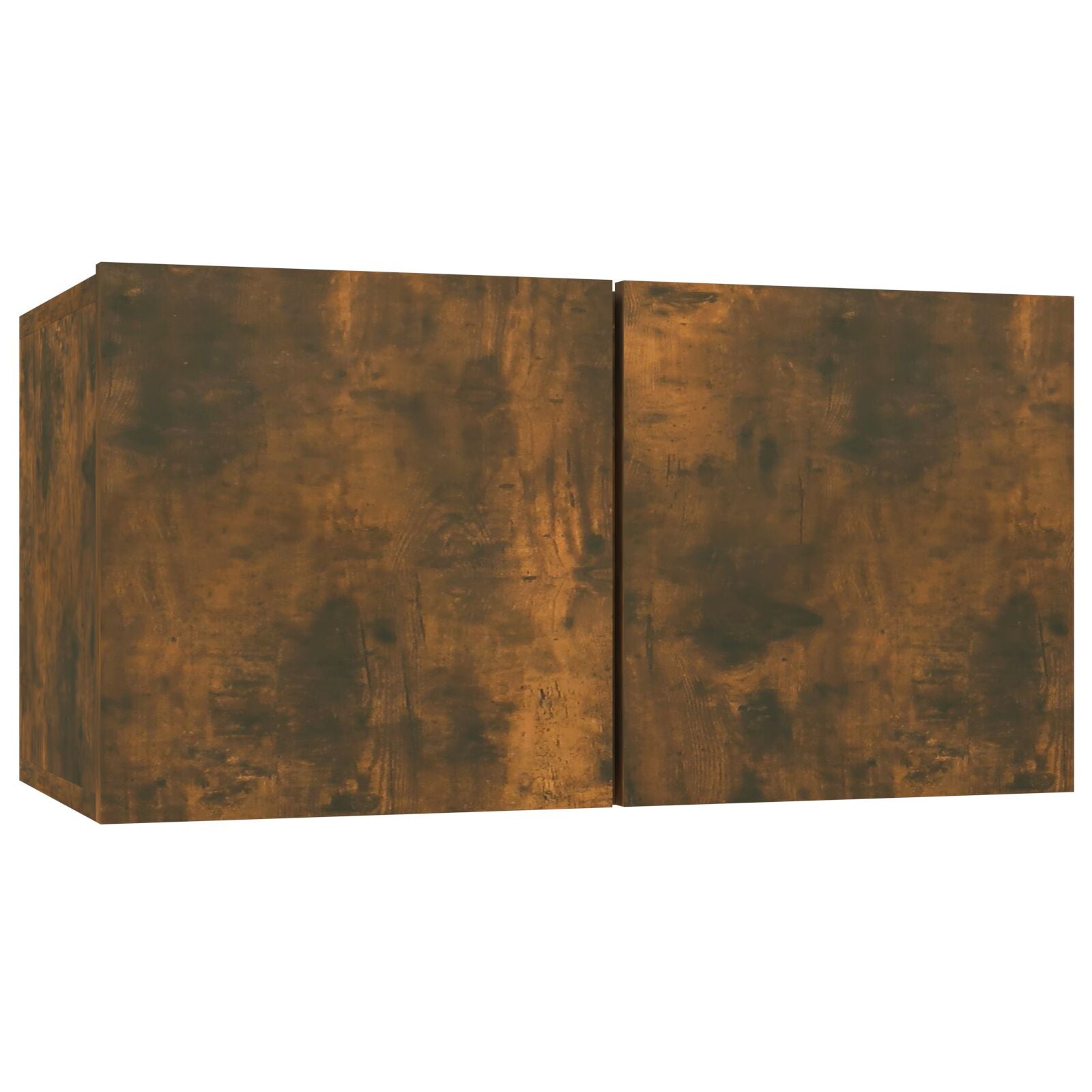 tv-skabe 2 stk. 60x30x30 cm konstrueret træ røget egetræ