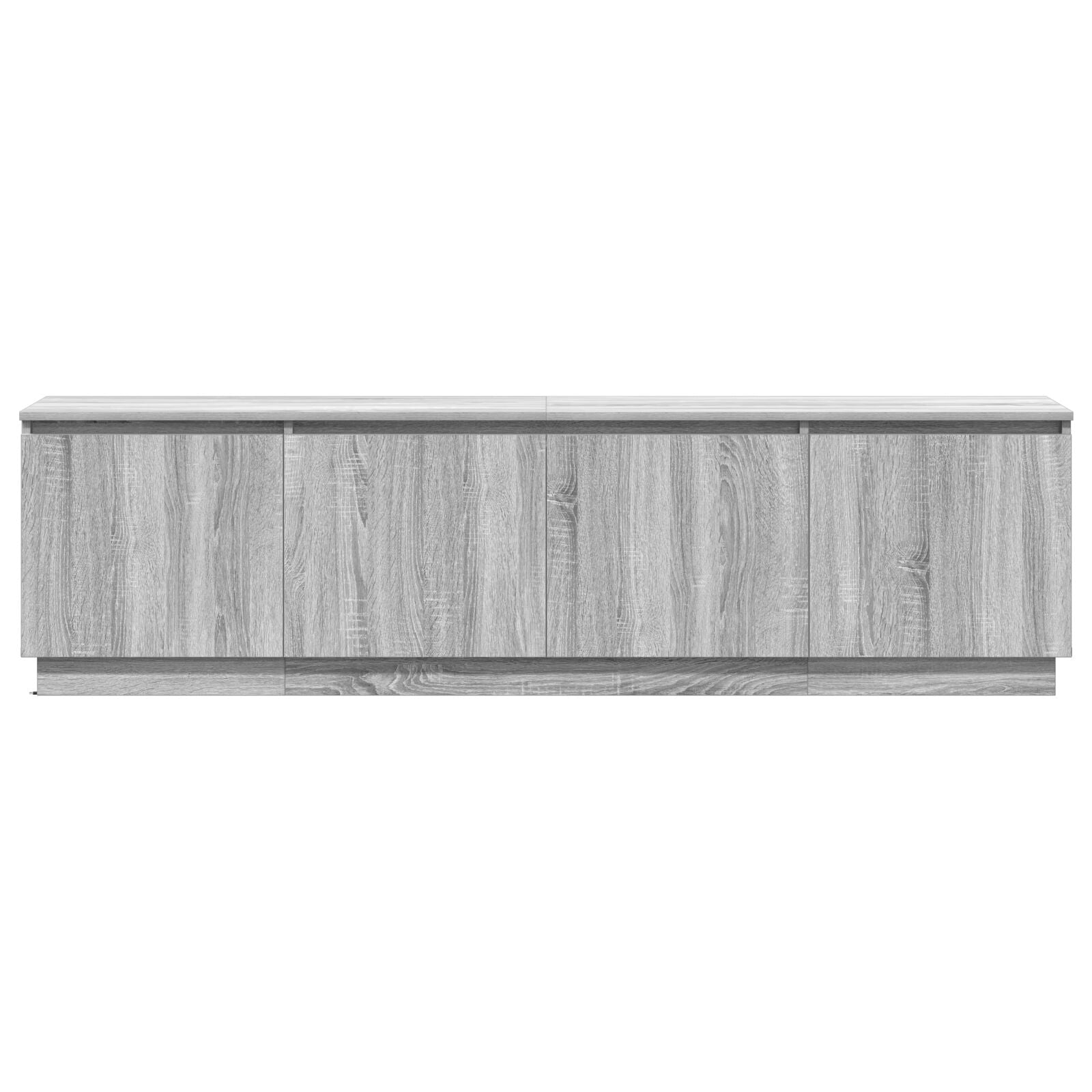 TV skab med LED Grå Sonoma 180x38x49 cm Konstrueret træ