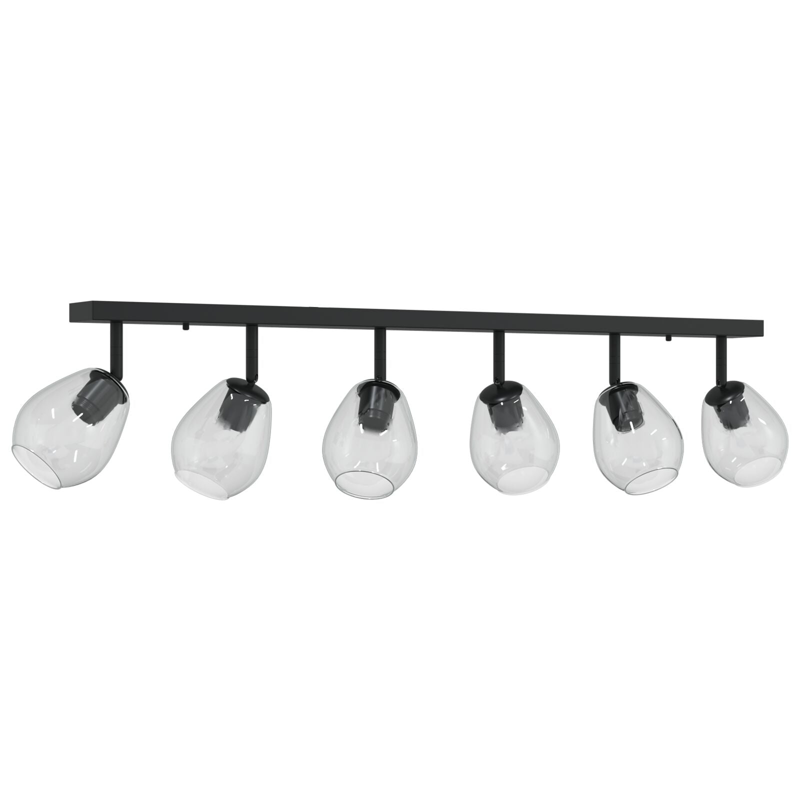 Loftlamper med Justerbar Glaslysestage i Antracit E27