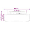 Loftlys Flush Mount Gråbrun Ø 38 cm Stof E27