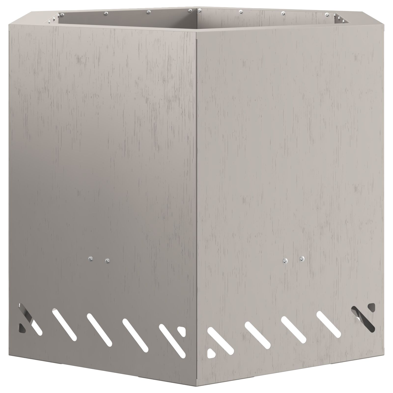 Røgfri Pejs Hexagonal 58x58x51 cm Vejrbestandig Stål