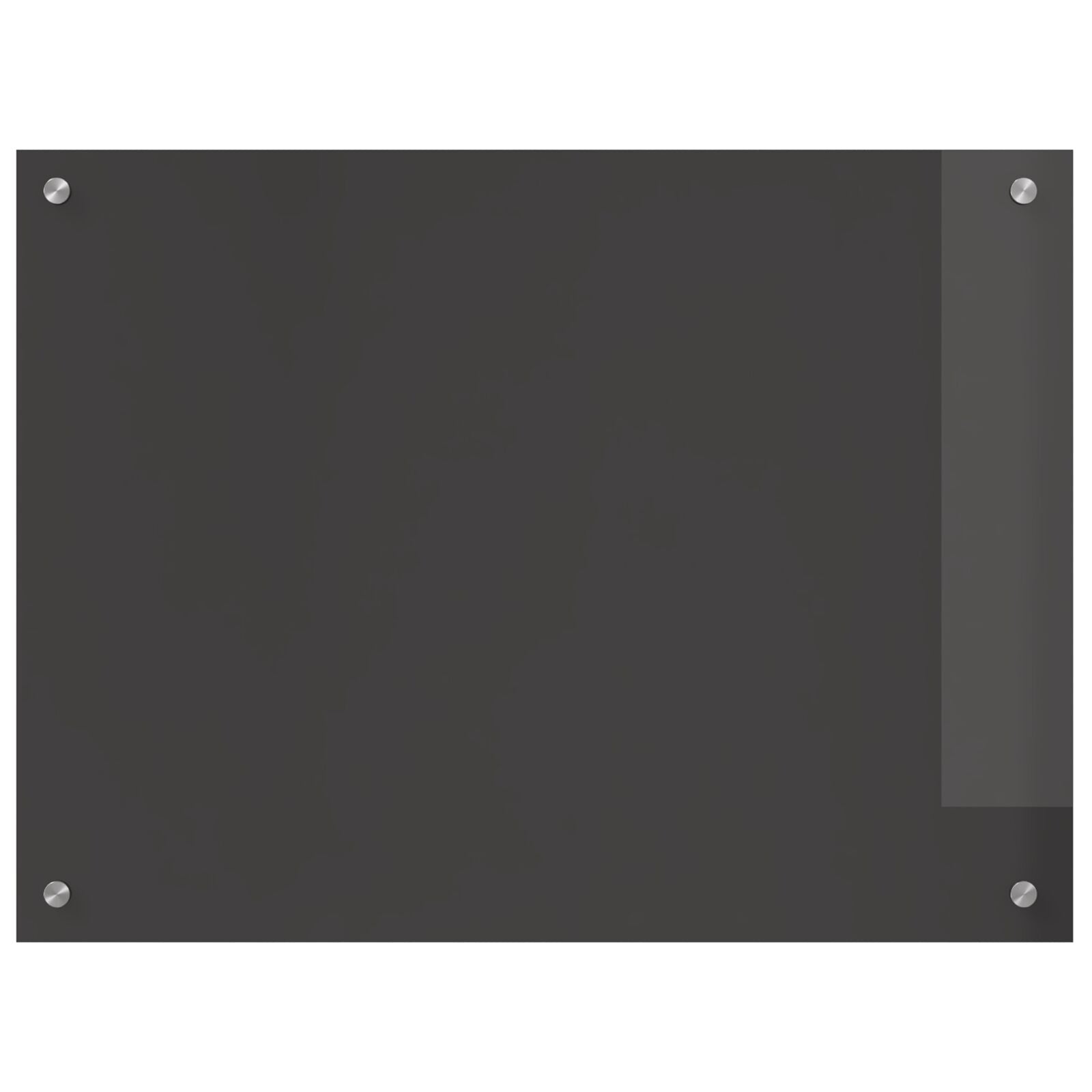 Køkken Backsplash i Mørkegrå - 80x60x0.6 cm Hærdet Glas