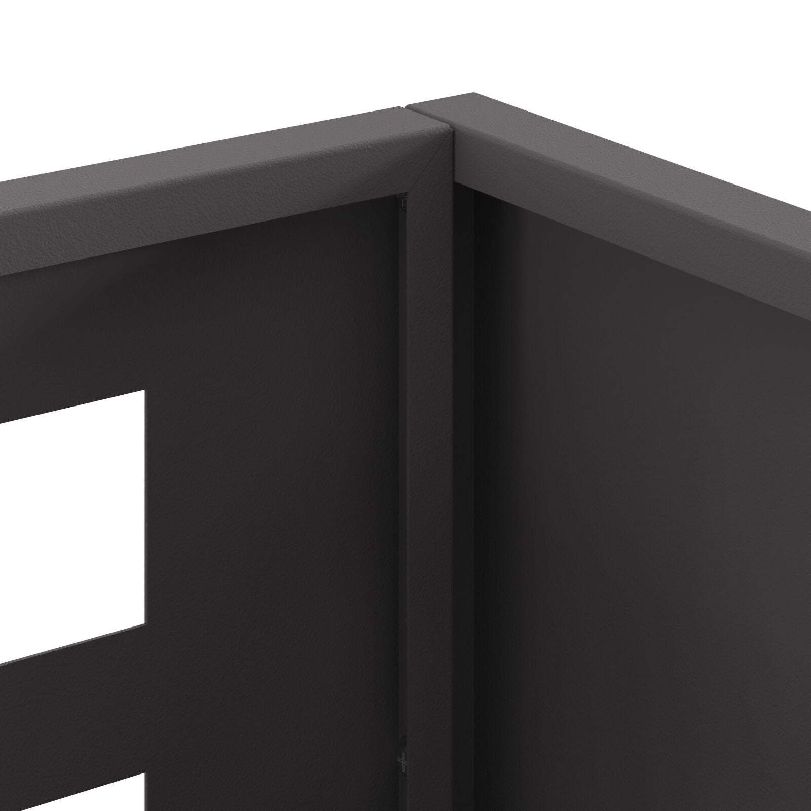Fyrfadslys Rektangulær Sort 50x30x40 cm Stål