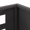 Fyrfadslys Rektangulær Sort 50x30x40 cm Stål