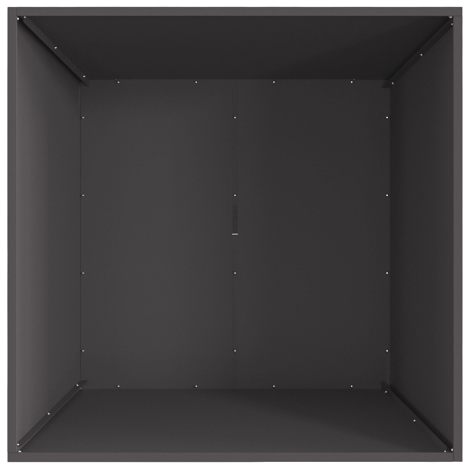 Fyrfadslys Firkantet Sort 80x80x40 cm Stål