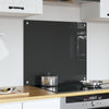 Køkken Backsplash Mørkegrå 70x60x0,6 cm Hærdet Glas