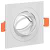 indbyggede spotlights 6 stk Firkant GU10 Hvid 91x91 mm