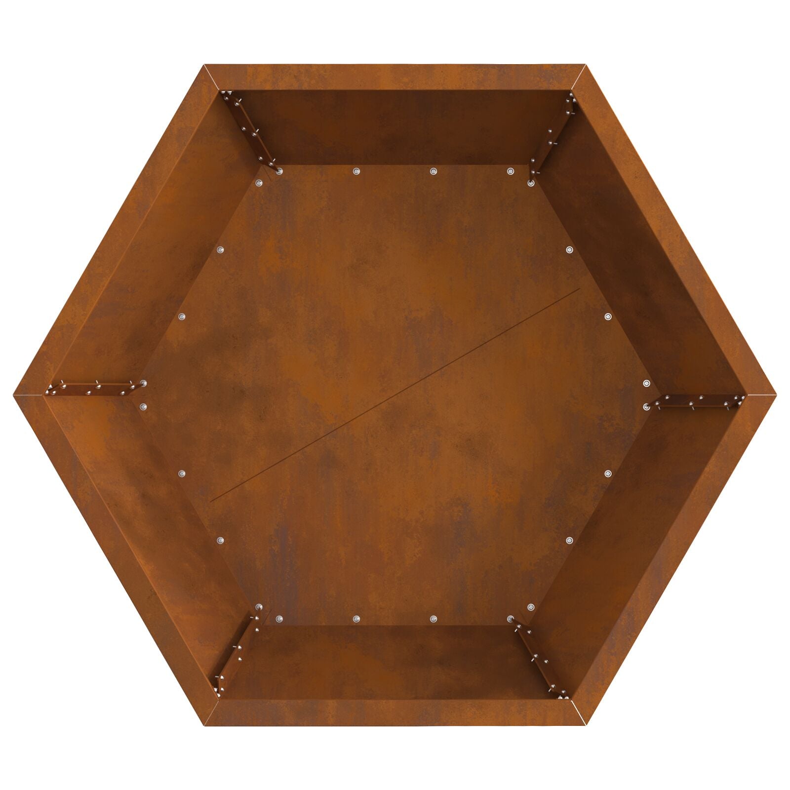Fyrsted Hexagonal 75x75x28 cm Vejrbestandig Stål