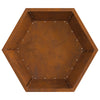 Fyrsted Hexagonal 75x75x28 cm Vejrbestandig Stål