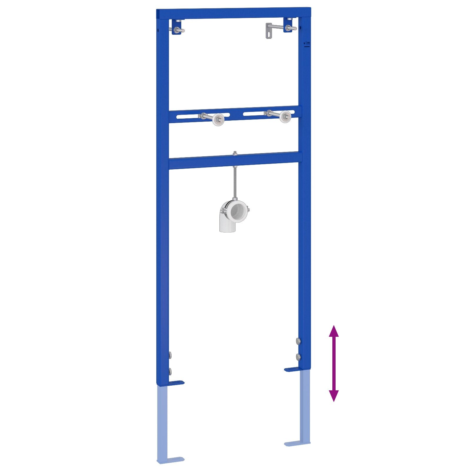 Badeværelsestilbehør ophæng Blå Metal 50 x 17.5 x 136 cm Holdbart