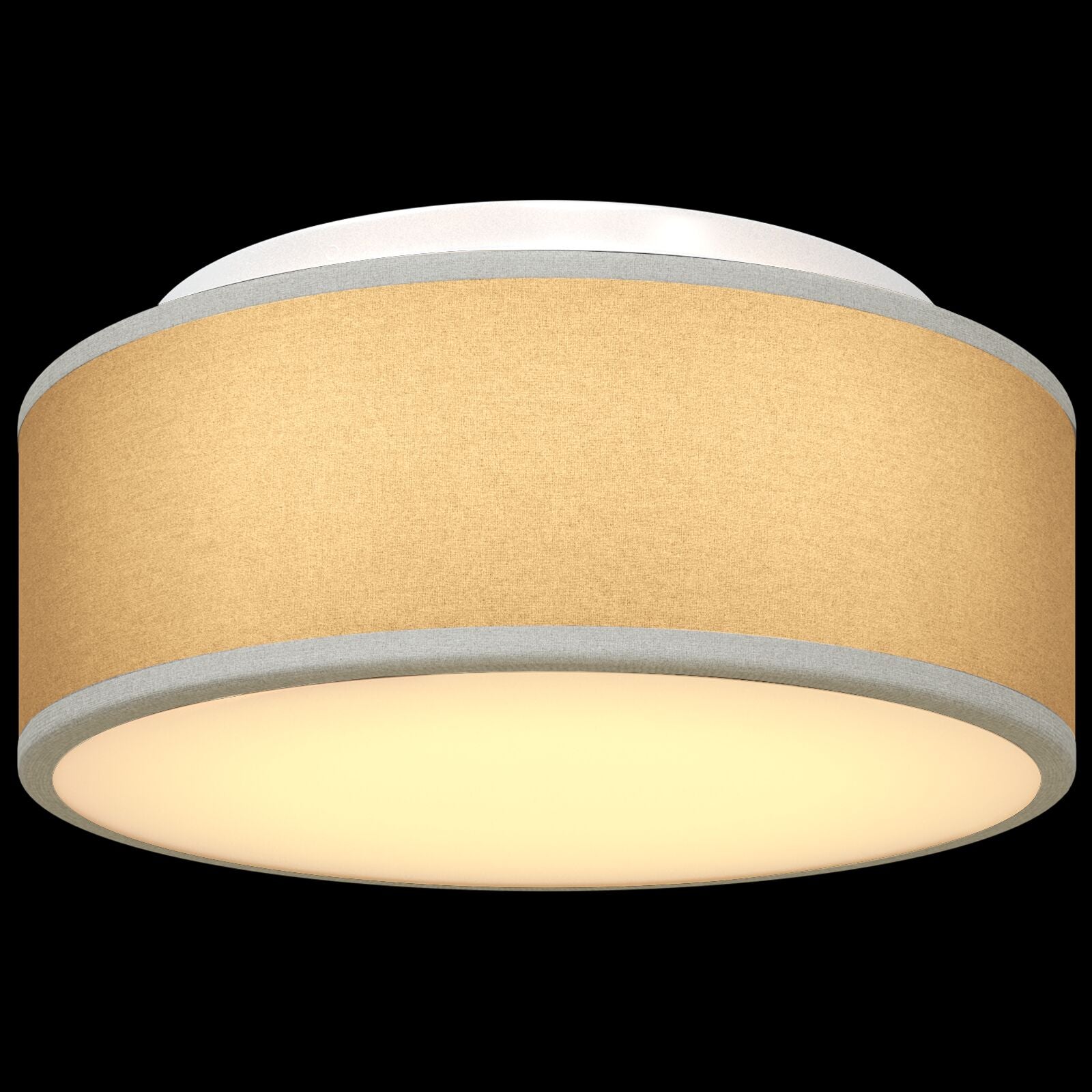 loftlamper flush mount grå Ø 30 cm stof E27