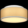 loftlamper flush mount grå Ø 30 cm stof E27