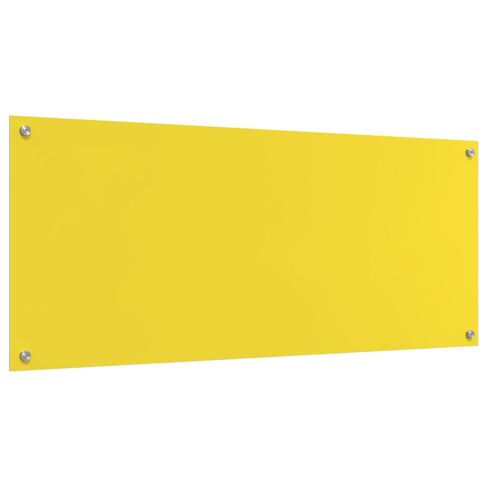 Køkken Backsplash Gul 120x50x0,6 cm Tempereret Glas