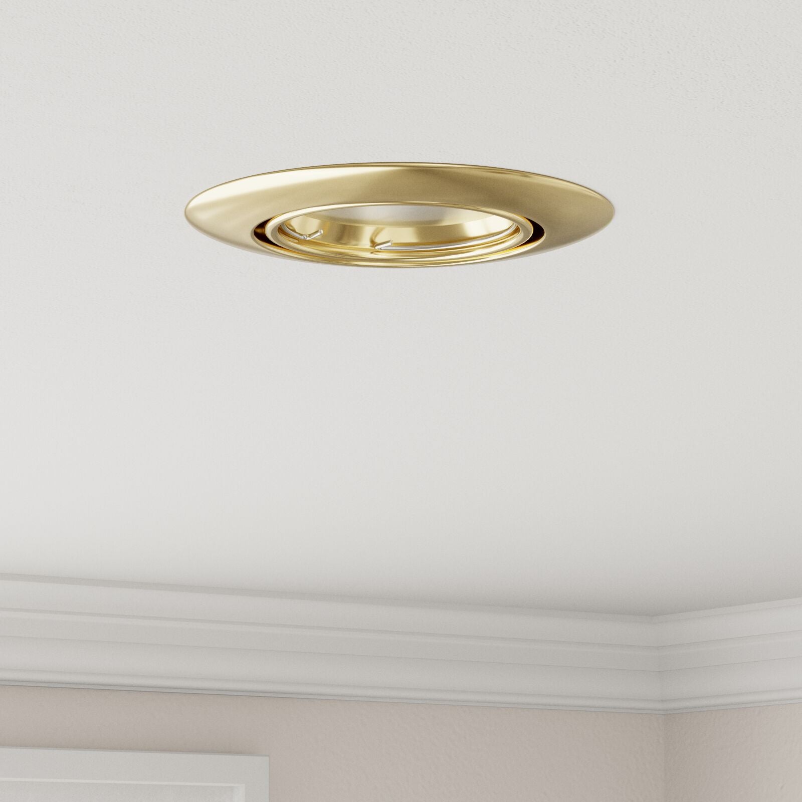 Lamper Sæt af 6 Guld Metal 9 cm Moderne Indbygningslys
