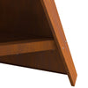 Bålplads Pyramid Sort 58x36x100 cm Stål