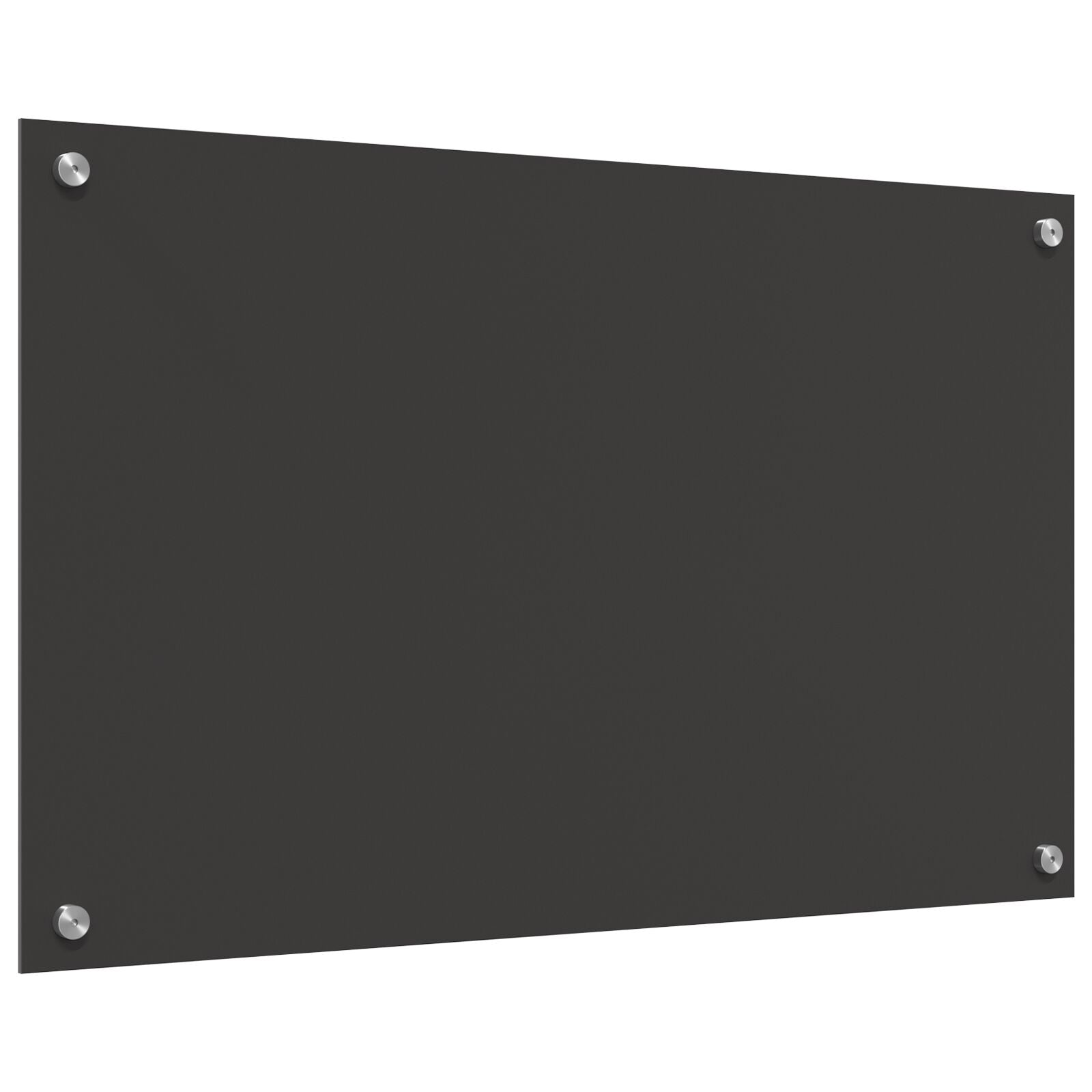 Mørkegrå Køkken Backsplash 80x50x0.6 cm Hærdet Glas