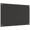 Mørkegrå Køkken Backsplash 80x50x0.6 cm Hærdet Glas