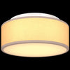 Loftlys Flush Mount Gråbrun 30 cm Stof E27