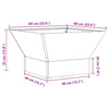 Ildhul Kvadratisk Brun 60x60x35 cm