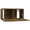 tv-skabe 2 stk. 60x30x30 cm konstrueret træ røget egetræ