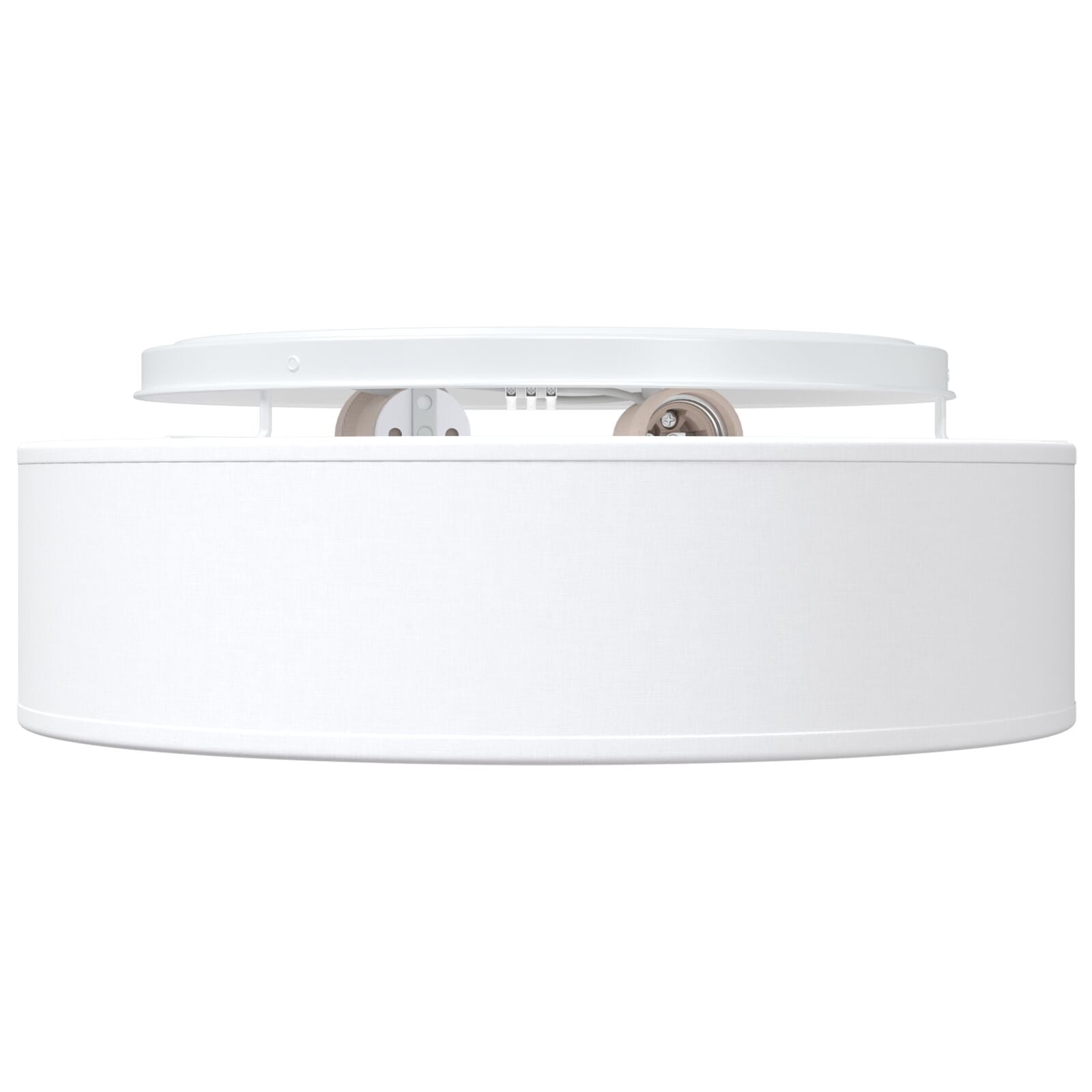 Loftlys Flush Mount Hvid Ø 38 cm stof E27