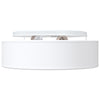 Loftlys Flush Mount Hvid Ø 38 cm stof E27