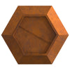 Ildsted Hexagonalt 100x100x28 cm Vejrbestandigt Stål