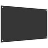 Køkken Backsplash Mørke Grå 100x60x0,6 cm Hærdet Glas