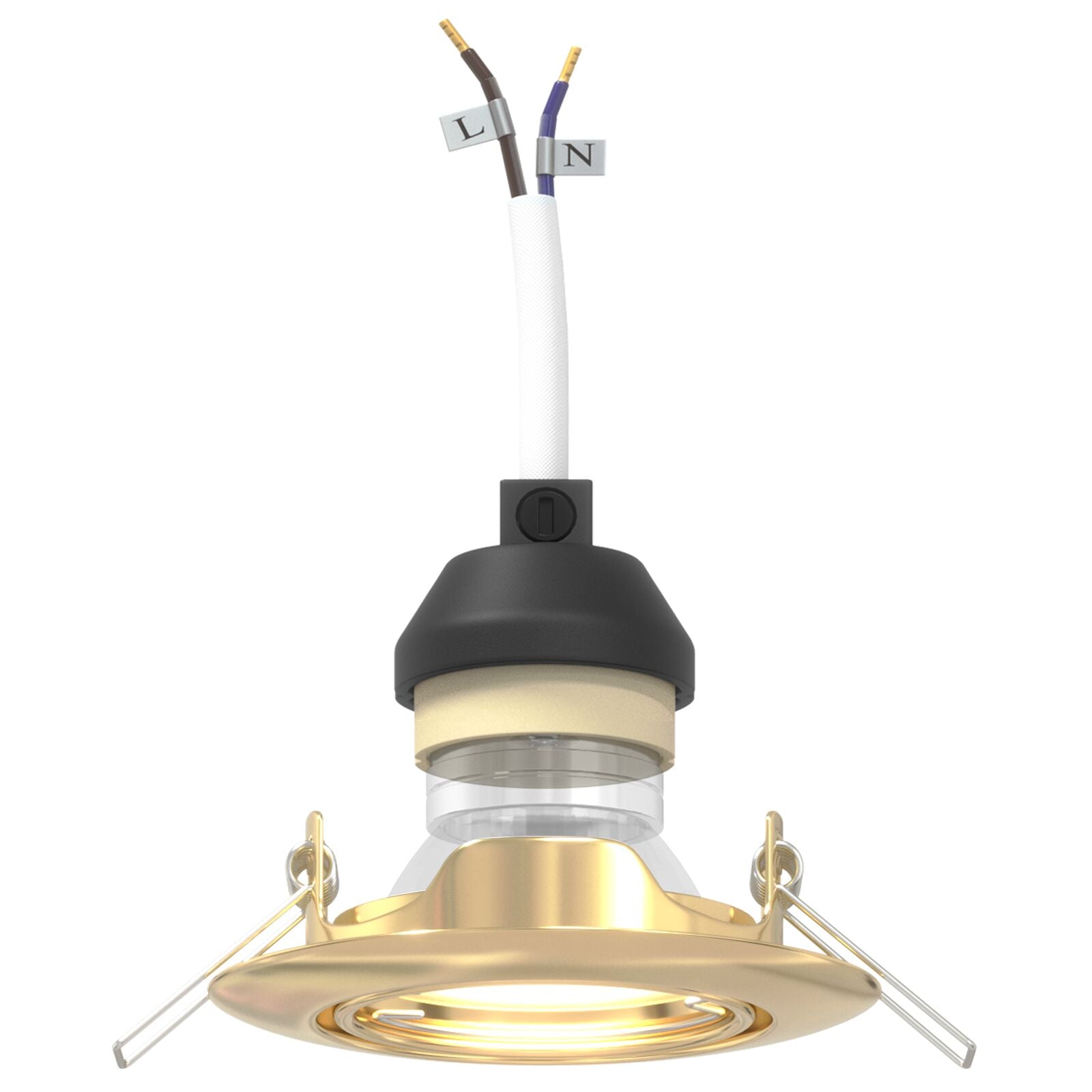 Lamper Sæt af 6 Guld Metal 9 cm Moderne Indbygningslys