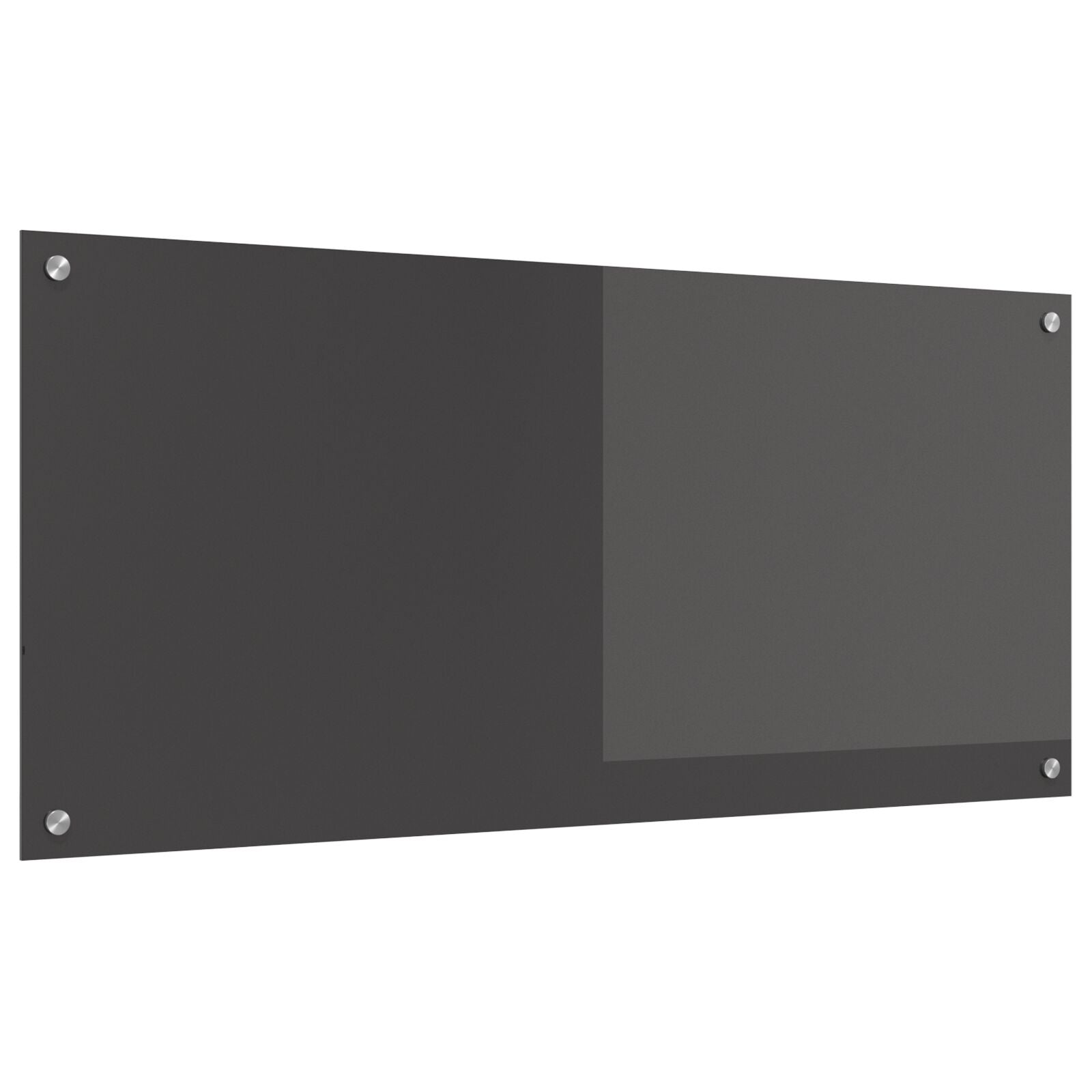 Køkken Backsplash Mørkegrå 110x50x0,6 cm Tempereret Glas