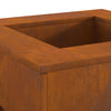 Læskærm Fire Pit Square 60x60x30 cm Vejrbestandig Stål