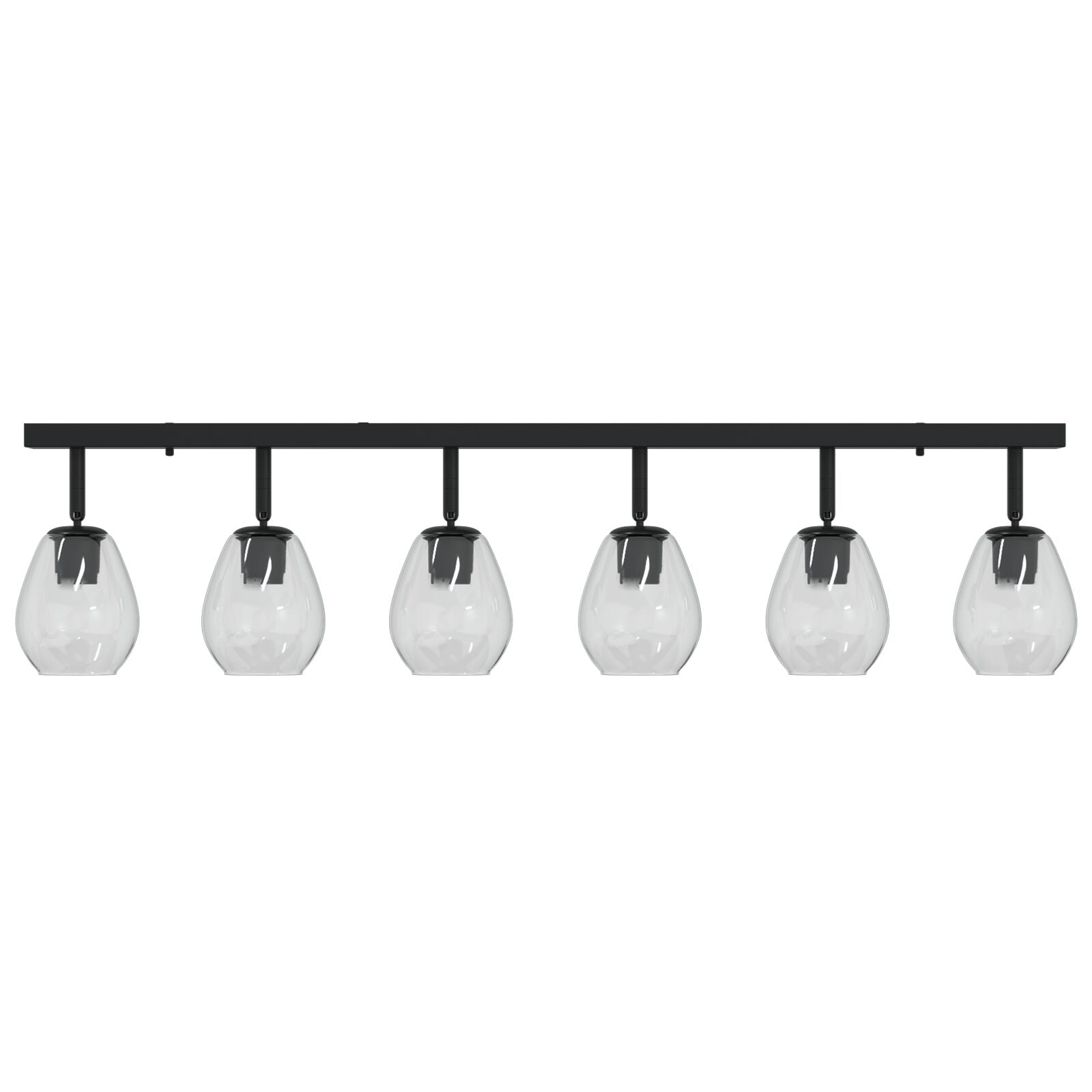 Loftlamper med Justerbar Glaslysestage i Antracit E27
