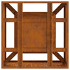 Fire Pit Firkantet 60x60x30 cm Weathering Stål